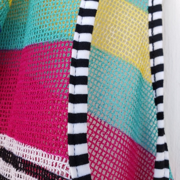 Nouveau Monde Multi Color Mesh Cover-up - Picture 5 of 6